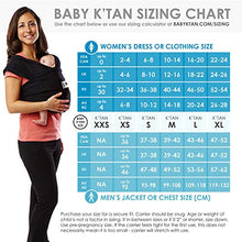 Load image into Gallery viewer, Baby K'tan Active Baby Wrap Carrier, Infant and Child Sling - Simple Wrap Holder for Babywearing - No Rings or Buckles - Carry Newborn up to 35 Pound, Black, Small (Women 6-8 / Men 37-38)