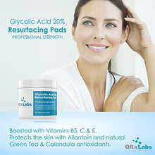 Load image into Gallery viewer, Glycolic Acid 20% Resurfacing Pads for Face & Body with Vitamins B5, C & E, Green Tea, Calendula, Allantoin - Exfoliates Surface Skin and Reduces Fine Lines and Wrinkles - Peel Pads