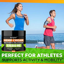 Load image into Gallery viewer, Natural Hemp Cream with MSM, Arnica, Emu Oil, Aloe Vera, Turmeric - Effective Discomfort Elimination for Joints, Hips, Back, Neck, Knees, Elbows, Fingers - Maximum Potency Hemp Oil Extract Gel, 4 oz