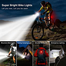 Load image into Gallery viewer, VICTAGEN Bike Lights,Waterproof Bike Headlight,Rechargeable Bicycle Front and Back Taillight Set -Bicycle Lights & Rear Light,Bike Bicycle Accessories for Men Women Kids Road Mountain Night Riding