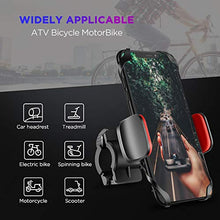 Load image into Gallery viewer, IPOW Bike Phone Mount Holder with Durable Metal Base Silicone Clamp Rubber Band Bicycle Motorcycle Phone Mount Holder Universal Phone Holder for Bike Fit 0.6"-1.2" Handlebars iPhone, Samsung Galaxy