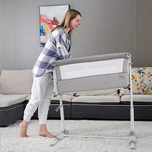 Load image into Gallery viewer, Baby Bassinet,RONBEI Bedside Sleeper,Baby Bed to Bed,Babies Crib Bed, Adjustable Portable Bed for Infant/Baby Boy/Baby Girl/Newborn (Light Grey)
