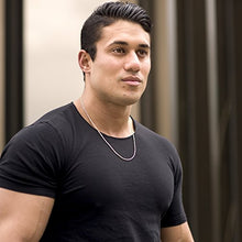 Load image into Gallery viewer, LIFETIME JEWELRY 2mm Rope Chain Necklace 24k Real Gold Plated for Women and Men (Yellow Gold, 18)