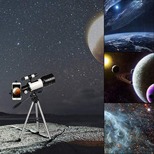 Load image into Gallery viewer, ToyerBee Telescope for Kids& Beginners, 70mm Aperture 300mm Astronomical Refractor Telescope, Tripod& Finder Scope- Portable Travel Telescope with Smartphone Adapter and Wireless Remote
