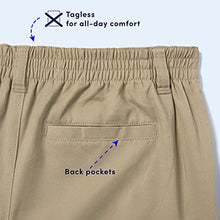 Load image into Gallery viewer, French Toast boys Pull-on Relaxed Fit Pants, Black, 7 US