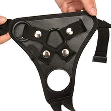Load image into Gallery viewer, Strap Pants Artificial Soft Strapless Strapon Panties with Double Elastic Rings--FUPOIT (Black4)