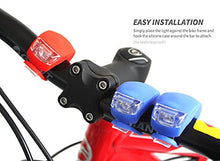 Load image into Gallery viewer, Malker Bicycle Light Front and Rear Silicone LED Bike Light Set - Bike Headlight and Taillight,Waterproof & Safety Road,Mountain Bike Lights,Batteries Included (2pcs Red & 2pcs Black)