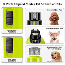 Load image into Gallery viewer, BOUSNIC Dog Nail Grinder with 2 LED Light - Super Quiet Pet Nail Grinder Powerful 2-Speed Electric Dog Nail Trimmer File Toenail Grinder for Puppy Small Medium Large Breed Dogs & Cats (Green)