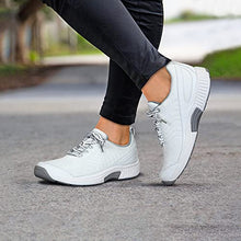 Load image into Gallery viewer, Orthofeet Proven Plantar Fasciitis, Foot and Heel Pain Relief. Extended Widths. Orthopedic Walking Shoes Diabetic Bunions Women’s Sneakers, Coral White