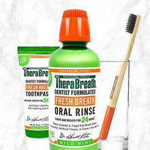 Load image into Gallery viewer, TheraBreath Fresh Breath Dentist Formulated Oral Rinse, Mild Mint, 16 Ounce (Pack of 2)