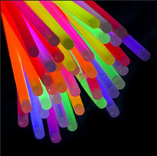 Load image into Gallery viewer, 300 Pack Glow Sticks with 100 22” Necklaces + 200 8” Bracelets Connector Included; Glow in The Dark Halloween Party Bulk Supplies, Neon Light Up Accessories for 4th of July & Independent Day