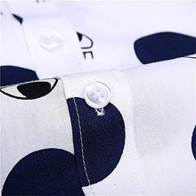 Load image into Gallery viewer, SPAREE Women's Tops Casual Blouses Long Sleeve Work Button Up Dress Shirts, (Small, Big Polka Dot Navy Blue)