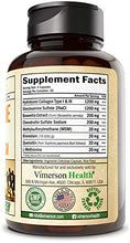 Load image into Gallery viewer, Glucosamine Sulfate Collagen Chondroitin Supplement with Boswellia, MSM, Bromelain, Quercetin and Methionine. Joint Support for Mobility. Aids Healthy Muscle, Cartilage, Bones, Hair, Skin and Nails