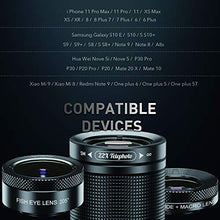Load image into Gallery viewer, Apexel Phone Lens Kits-22x Telephoto Lens/205°Fisheye Lens/120°Wide Angle Lens&20x Macro Lens/Tripod and Remote Shutter Works with iPhone 11 Plus X XS XR Samsung Huawei