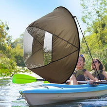 Load image into Gallery viewer, Mona43Henry Kayak Wind Sail Foldable Kayak Boat Wind Sail 46 Inches Kayak Canoe Accessories for Kayaks Canoes and Inflatable Boats, Easy Setup & Deploys Quickly Astonishing