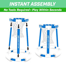 Load image into Gallery viewer, GoSports Splash Hoop 360 Floating Pool Basketball Game, Includes Water Basketball Hoop, 2 Balls and Pump