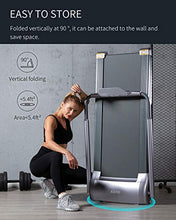 Load image into Gallery viewer, WEKEEP Folding Portable Treadmill Manual Compact Walking Running Machine Workout Electric Desk Treadmills for Small Spaces Treadmills with LED Display for Home Office Gym Use