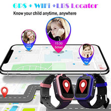 Load image into Gallery viewer, 4G GPS Kids Smartwatch Phone - Boys Girls Waterproof Watch with GPS Locator 2 Way Call Camera Voice & Video Chat SOS Alarm Pedometer WiFi Wrist Watch Birthday Back to School Gifts for Students,4G Pink