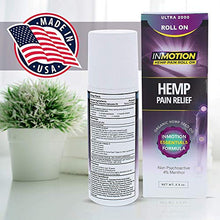 Load image into Gallery viewer, Inmotion Hemp Roll On for Pain - Premium Ultra Strength Fast Acting, Long Lasting, Odorless Hemp Oil Roll On Pain Reliever for Joint, Muscle, & Back
