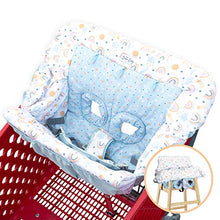 Load image into Gallery viewer, Bristin Baby Shopping Cart Cover. Cushy Baby Hammock for Shopping Cart and High Chair Cover. Shopping Cart Covers for Baby Boy or Baby Girl. Rainbow Infant Seat Grocery Cart Cover. Baby Gifts Unisex