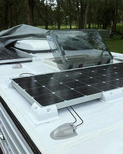 Load image into Gallery viewer, BougeRV 2 Pack Solar Double Cable Entry Gland Box, RV roof Waterproof ABS Solar Double Cable Entry housing for RVs, Boats, Yacht, Roofs,camperman for All Cable Types 14AWG to 10AWG (Gray)