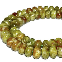 Load image into Gallery viewer, ABCGEMS Russian Rainforest Serpentine (AKA Peacock Serpentine- Exquisite Matrix) Healing Energy Chakra Crystal Stone Ideal for Bracelet Necklace Ring DIY Jewelry Making Craft Smooth Rondelle 8mm