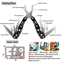 Load image into Gallery viewer, Emergency Survival Kit 37 in 1, Survival Gear Tool Kit SOS Survival Tool Emergency Blanket Tactical Pen Flashlight Pliers Wire Saw for Wilderness Camping Hiking First Aid Survival Kit for Earthquake