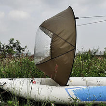 Load image into Gallery viewer, Tengan Kayak Wind Sail, 46 Inches Kayak Wind Sail Folding Kayak Paddle Board Accessories, Easy Setup and Install Quickly, Suitable for Canoes, Inflatables, Boats, Yachts Refined
