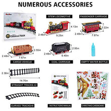Load image into Gallery viewer, Train Set - 2020 Updated Electric Train Toy for Boys Girls w/ Smokes, Lights & Sound, Railway Kits w/ Steam Locomotive Engine, Cargo Cars & Tracks, for 3 4 5 6 7 8+ Year Old Kids
