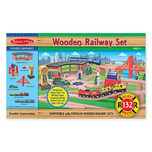 Load image into Gallery viewer, Melissa & Doug Wooden Railway Set