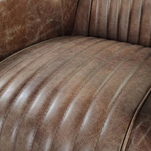 Load image into Gallery viewer, ACME FURNITURE Brancaster Chair, Retro Brown Top Grain Leather/Aluminum