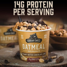 Load image into Gallery viewer, Kodiak Cakes Instant Protein Oatmeal Cup, Variety Pack: Peanut Butter Chocolate Chip, Maple & Brown Sugar, & Chocolate Chip (Pack of 12)
