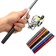 Load image into Gallery viewer, Lixada Pen Fishing Rod Reel Combo Set Premium Mini Pocket Collapsible Fishing Pole Kit Telescopic Fishing Rod + Spinning Reel Combo Kit 1M / 1.4M / 1.8M / 2.1M
