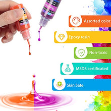 Load image into Gallery viewer, Epoxy Resin Pigment, M.A.K 27 Bottles Transparent Epoxy Resin Liquid Dye High Concentration Resin Colorant for Epoxy Resin Crafts Art Coloring, Painting, Jewelry DIY Making, Each 10ml