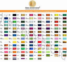 Load image into Gallery viewer, New brothread - 15 Options - 8 Snap Spools of 1000m Each Polyester Embroidery Machine Thread with Clear Plastic Storage Box for Embroidery & Quilting - Different Brown