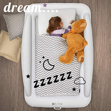 Load image into Gallery viewer, Eltow Inflatable Toddler Air Mattress Bed With Safety Bumper - Portable, Modern Travel Bed, Cot for Toddlers - Perfect For Travel, Camping - Removable Mattress, High Speed Pump and Travel Bag Included