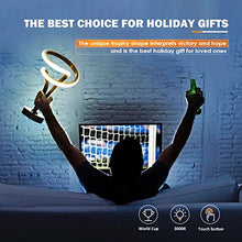 Load image into Gallery viewer, airnasa Modern Spiral RGB Table Lamp, 7 Colors 10 Light Modes LED Nightstand Lamp, Touch Dimmable Bedroom lamp, Cool Lamps for Living Room Bedroom Office, Unique Lamps for Ideal Gift (Black)
