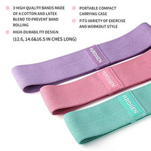 Load image into Gallery viewer, Hurdilen Resistance Bands Loop Exercise Bands - Workout Bands Hip Bands Wide Resistance Bands Hip Resistance Band for Legs and Butt - Activate Glutes and Thighs