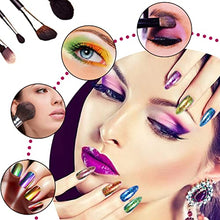 Load image into Gallery viewer, Bealkimm 5 Color Chameleon Flakes and 5 Mica Powder Colorshift Pigments Powder for Epoxy Resin Soap Making Dyes Nails Art Makeup Candle Flakes Eyeshadow with 2 Brushes