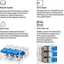 Load image into Gallery viewer, GKEEMARS 50 Pcs Electrical Lever Wire Nuts Connectors, Wire Splicing Connector Terminal Blocks 221-413 (3 Conductor)