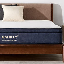 Load image into Gallery viewer, Queen Mattress, Molblly 14 inch Hybrid Spring Mattress in A Box Queen Size Mattress for Sleep & Pressure Relief, Medium Firm Mattresses,80x60x14 Inch