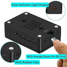 Load image into Gallery viewer, Raspberry Pi 4 Case, iUniker Raspberry Pi 4 Fan ABS Case with Cooling Fan, Raspberry Pi 4 Heatsink, Simple Removable Top Cover for Pi 4 Model B/ 4B