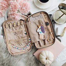 Load image into Gallery viewer, BAGSMART Jewelry Organizer Bag Travel Jewelry Storage Cases for Necklace, Earrings, Rings, Bracelet, Lake Blue