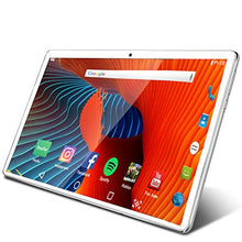 Load image into Gallery viewer, Tablet 10.1 inch Android Tablet with 2GB+32GB, 3G Phone Tablets & Dual Sim Card & 2MP+ 5MP Dual Camera, Quad Core Processor, 1280x800 IPS HD Display,GPS, FM (Silver)