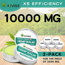 Load image into Gallery viewer, (2 Pack) Neviss Organic Hemp Balm 10000 MG - 2 Fl Oz