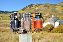 Load image into Gallery viewer, Rocky Mountain Holster Leather Bicycle Cup Holder - Brown