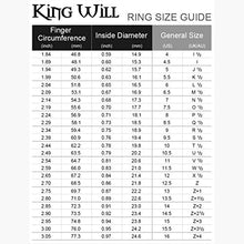 Load image into Gallery viewer, King Will Classic Men Black Tungsten Carbide 8mm Polished Matte Brushed Finish Center Wedding Band Ring 10