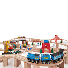 Load image into Gallery viewer, Melissa & Doug Wooden Railway Set
