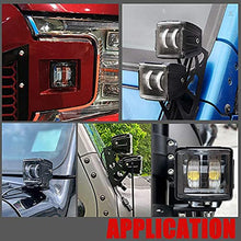 Load image into Gallery viewer, LED Cube Lights, Adzoon 2 Pcs 80W 3 Inch LED Pod Lights Offroad Driving Lights Spot Fog Lights Square LED Work Light for Truck Car SUV ATV UTV Motorcycle 4WD