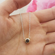 Load image into Gallery viewer, Dazzlingrock Collection 0.50 Carat (ctw) 14K Round Black Diamond Ladies Bezel Set Solitaire Pendant 1/2 CT, Rose Gold